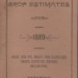 State of Ohio Crop Estimate Book, Mentions State Fair at Columbus c.1889