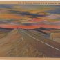 California Landscape Card, Desert View on Highway U.S. 80, Full Color c.1937