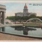 Denver Colorado Postcard, Capitol from Voorhies Memorial c.1925