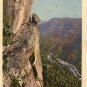 Lake Lure North Carolina Postcard, Devil's Head and Rocky Broad Gorge, Full Color c.1930
