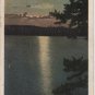 Seattle Washington Postcard, Puget Sound at Sunset, Full Color c.1918