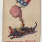 Patriotic Postcard, Shows WWI Era Uncle Sam c.1918