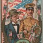 Decoration Day Postcard, Soldiers Today and Yesterday, Patriotic & Embossed c.1908