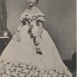 Mary Todd Lincoln Card, Brady Portrait Before Second Inaugural Ball, Jumbo Black & White c.1966