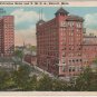 Detroit Michigan Postcard, The Wolverine Hotel and Y.M.C.A. Building c.1925