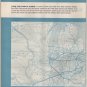 New York Central Railroad Timetable Map, Pale Blue Cover c.1959