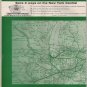 New York Central Railroad Timetable Map, Green & White Cover c.1961