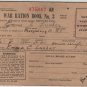 WWII Era USA Ration Books 3 & 4 with Stamps c.1943