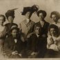 Group Portrait Postcard, Period Clothing and Hats c.1900