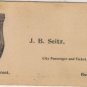 Lake Shore & Michigan Southern Railroad Business Card c.1897