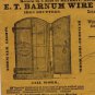 E.T. Barnum Wire & Iron Works Sales Letters, Detroit Michigan c.1883