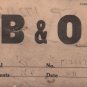 B & O Railroad Forms & Envelopes, Some C & O, Pennsylvania & New York Central, 15 Pieces c.1960