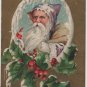 Christmas Postcard, Brown Robe Santa & Bag of Toys c.1909