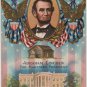 Lincoln Centennial Bday Postcard, Portrait, White House & Cabin c.1908