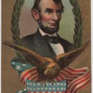 Lincoln Centennial Bday Postcard, Portrait, Eagle & Shield c.1908