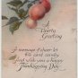 Thanksgiving Postcard, An Apple Tree and a Hearty Greeting c.1919
