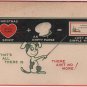 Humorous Christmas Card, Spirit + Broke = A Simple Wish c.1925