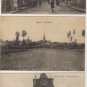 Mayet France Postcard, General View of Town, WWI Era in Black & White c.1917