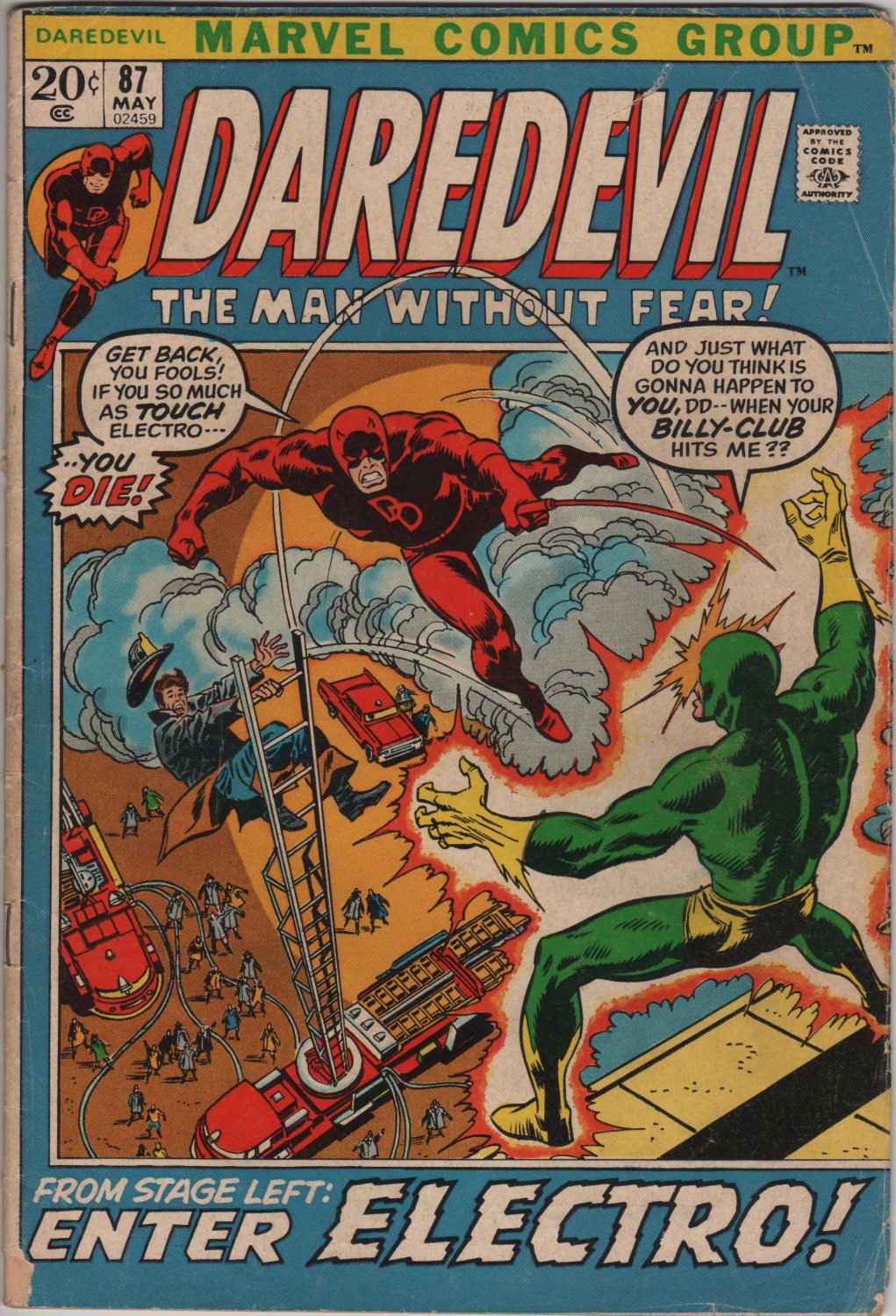 Daredevil #87 From Stage Left Enter Electro c.1972
