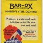 Bar-Ox Paint Color Swatches, Truscon Labs, Detroit Michigan c.1936