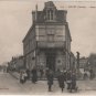 Mayet France Postcard, Building on Avenue de la Gara, WWI Era in Black & White c.1917