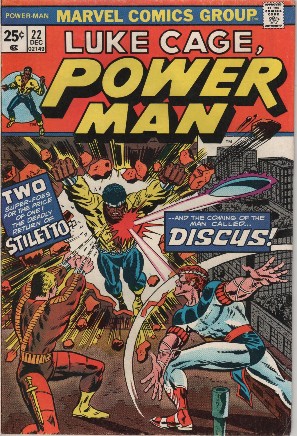 Luke Cage, Power Man #22 Return of Stiletto c.1973