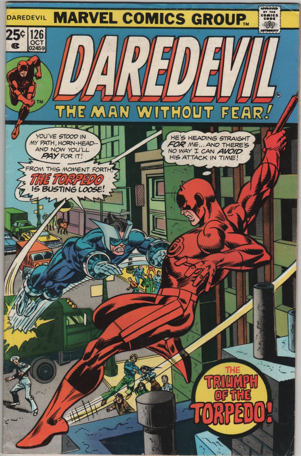 Daredevil #126 Triumph of The Torpedo c.1975