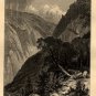 J.D. Woodward Print,  Giant's Gap in American Cañon c.1877