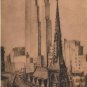 Elizabeth O'Neill Verner Print, New York City, 70th Floor of RCA Building c.1940