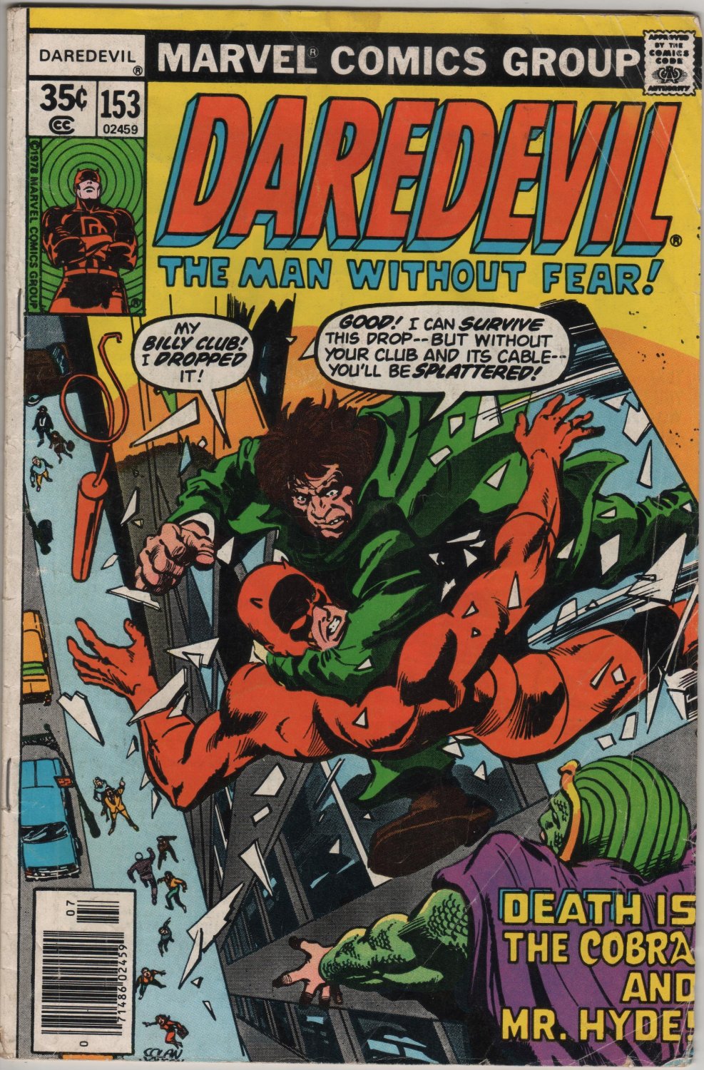 Daredevil #153 Death is The Cobra & Mr. Hyde c.1978