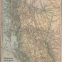 Map of British Columbia Canada, C.S. Hammond Atlas c.1910