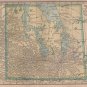 Map of Manitoba Canada, C.S. Hammond Atlas c.1910