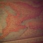 Map of Ontario Canada, Rand McNally Atlas, Color c.1949