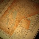 Map of Manitoba Canada, Rand McNally Atlas, Color c.1949