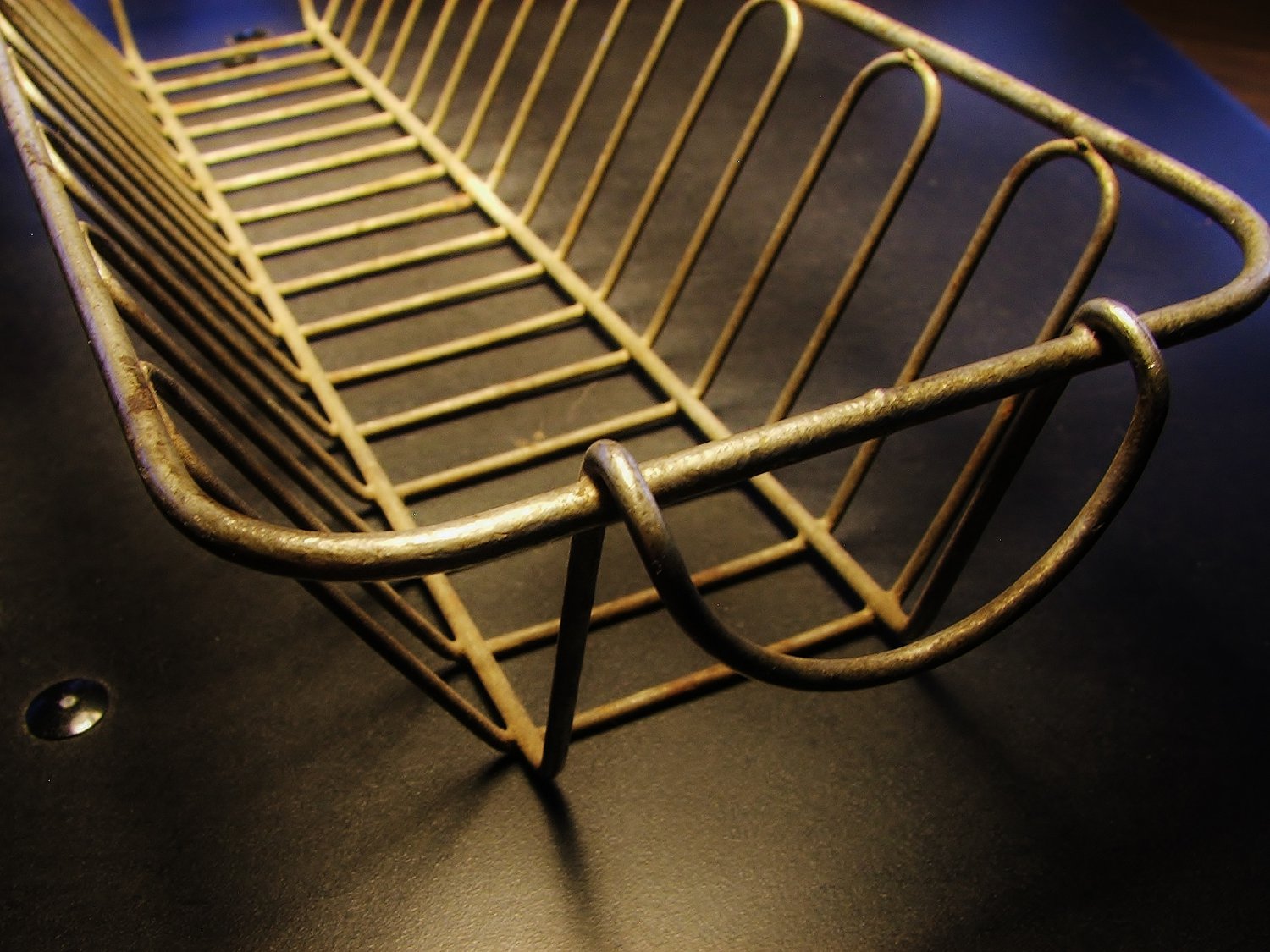 Bent Wire Rectangular Basket c.1940