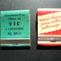 Matchbooks, Stork Club, Thunderbird Hotel & Hickory Wood Bar BQ c.1950
