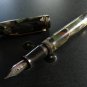 Wearever Fountain Pen, Green, Red & Black, Gold Trim c.1930