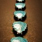 Norwegian Sterling Silver & Turquoise Enamel Bracelet c.1959