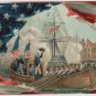 George Washington Bday Postcard, Entering New York c.1908