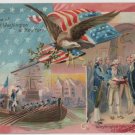 George Washington Bday Postcard, Reception & Oath c.1907