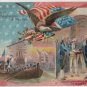 George Washington Bday Postcard, Reception & Oath c.1907