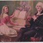 George Washington Bday Postcard, Playing Music c.1909