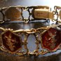 Siam Sterling Silver & Red Enamel Bracelet c.1949