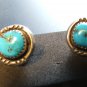 Navajo Silver & Turquoise Earrings, Vintage and Authentic c.1959