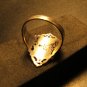 Siam Sterling Silver & Black Enamel Ring Size 7 c.1949