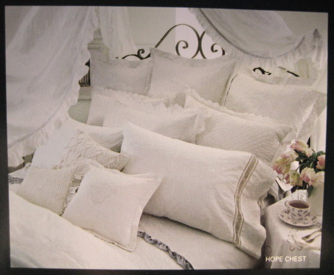 Ralph Lauren KING Pillowcases HOPE CHEST Stripes NEW