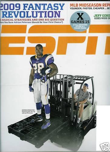 ESPN MAGAZINE JULY 27, 2009 ADRIAN PETERSON