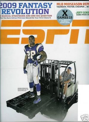 ESPN MAGAZINE JULY 27, 2009 ADRIAN PETERSON