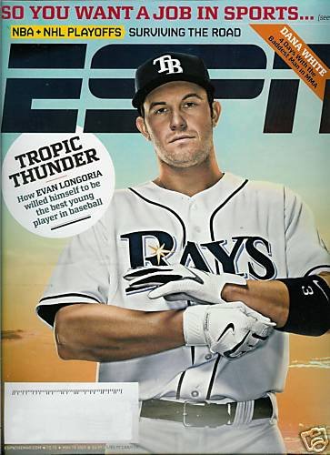 ESPN MAGAZINE MAY 18, 2009 EVAN LONGORIA, DANA WHITE