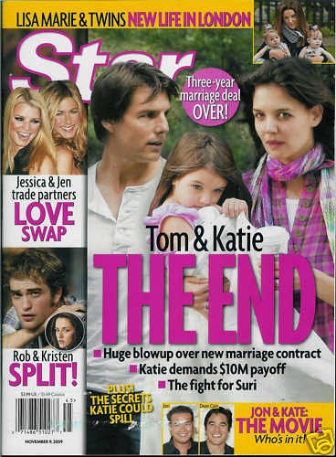 STAR MAGAZINE NOVEMBER 9, 2009 TOM & KATIE THE END